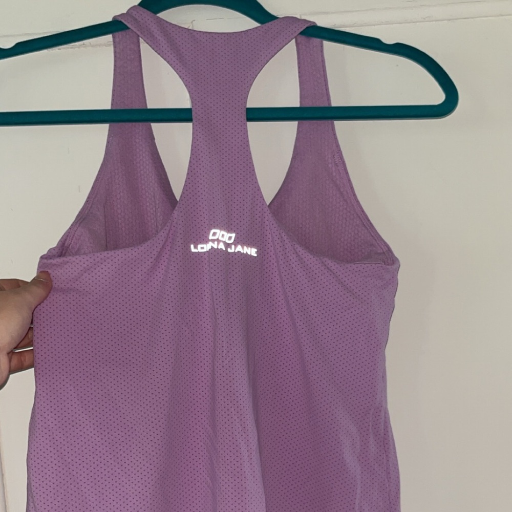 Lilac Workout Tank with Built-in Bra!